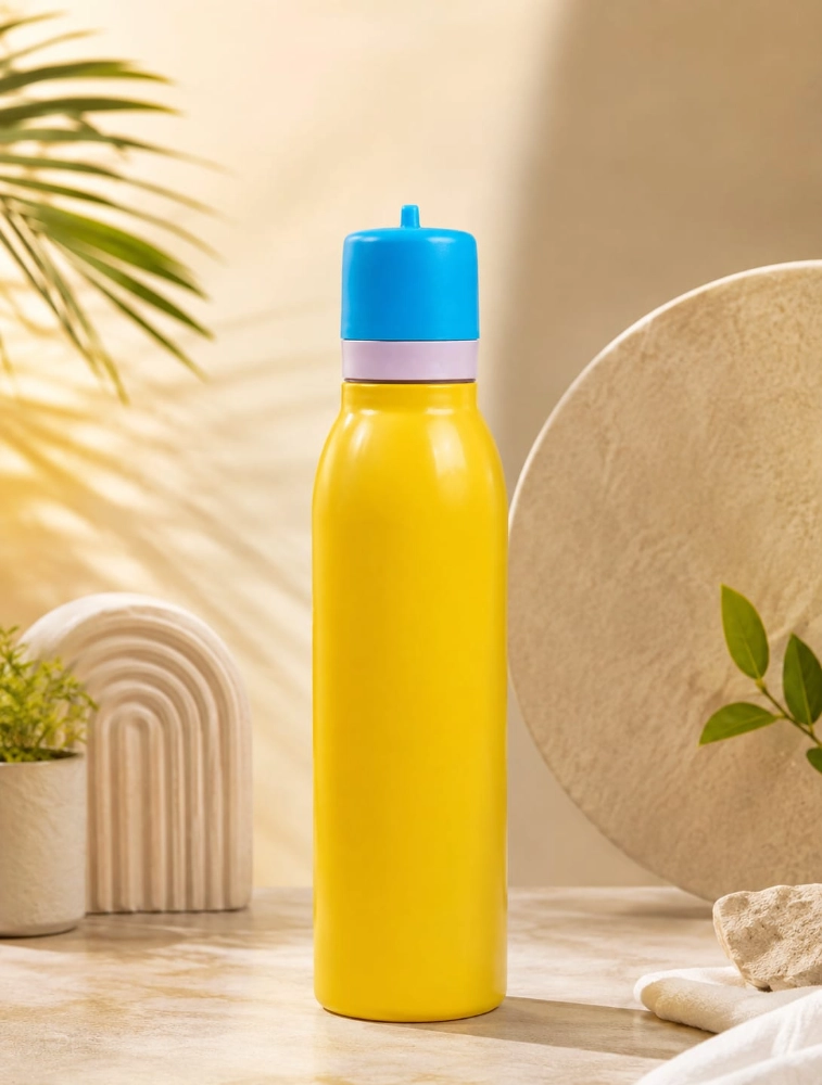 Matte Yellow Premium Double Walled Vacuum Insulated Water Bottle