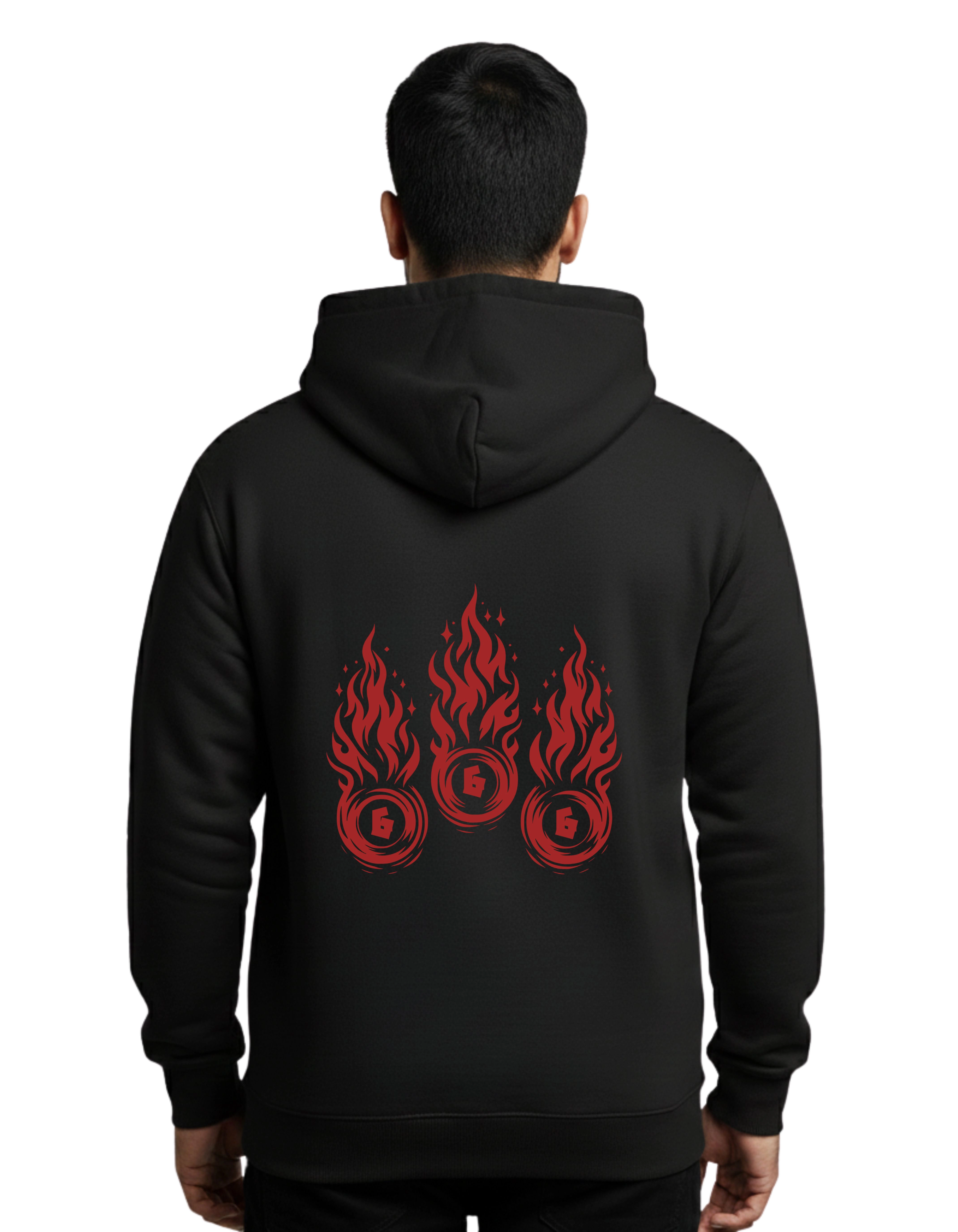 Mayhem Cotton Hoodie Without Zipper 300 GSM Black