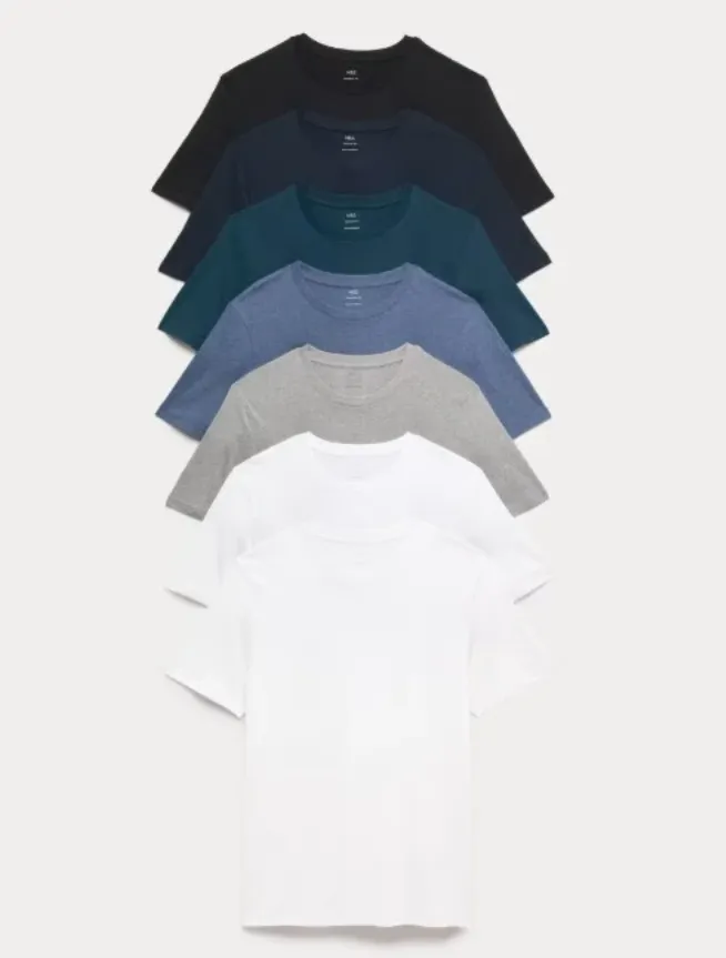 Anshu fashion shop Mens OE Cotton 180 Crew Neck T Shirt