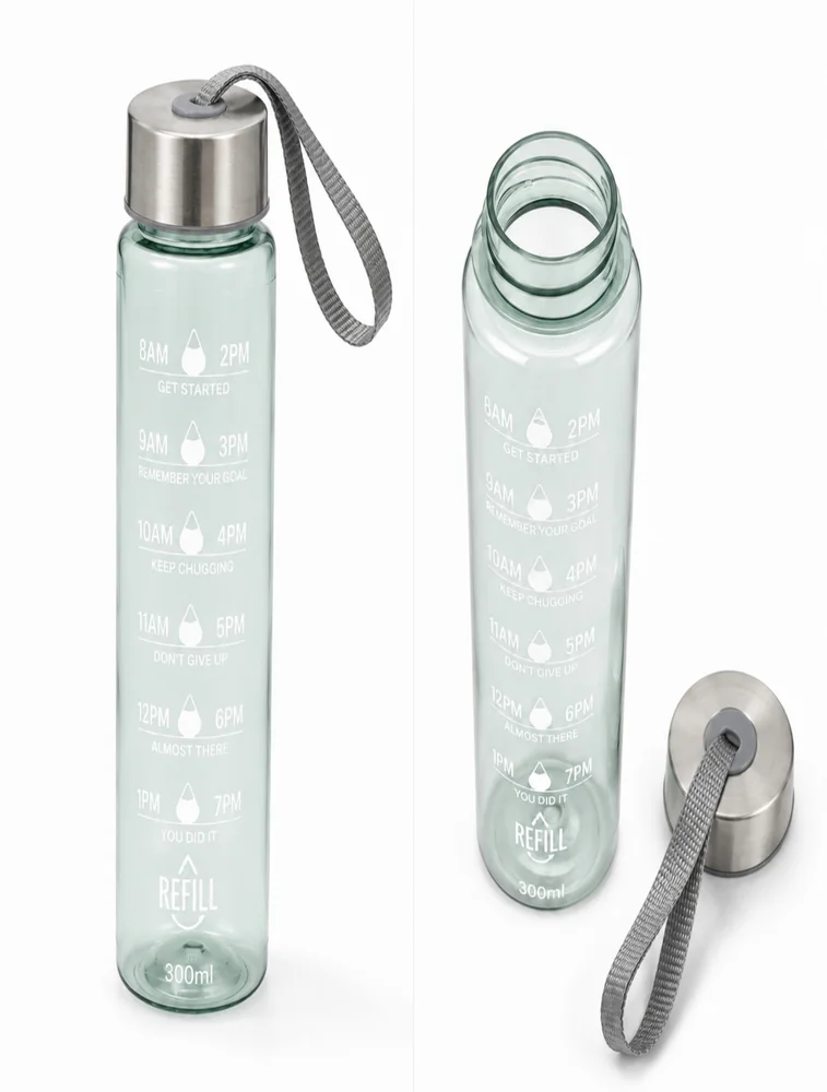 Mint Green Motiva Sip Transparent Water Bottle