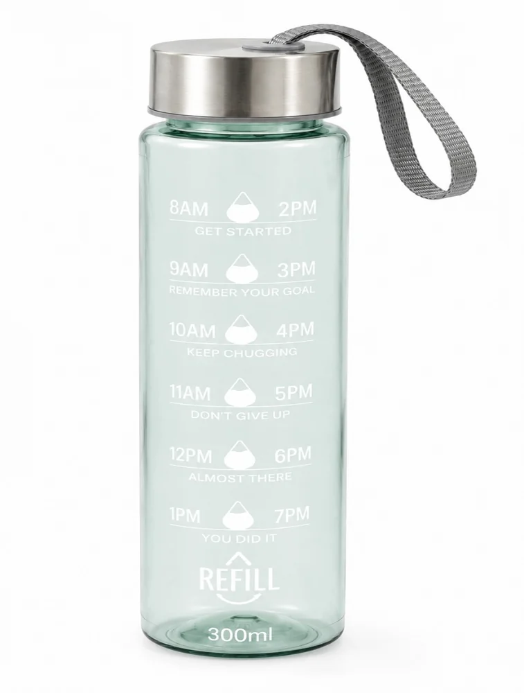 Mint Green Motiva Sip Transparent Water Bottle