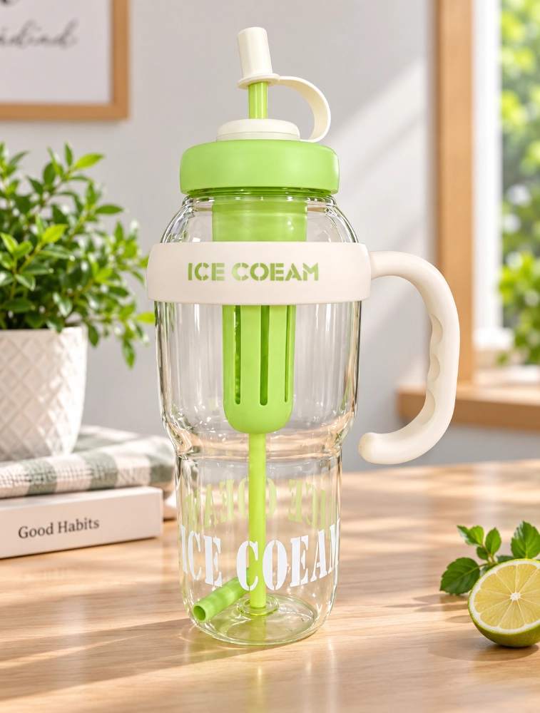 Mint Green Transparent Fruit Infuser Water Bottle