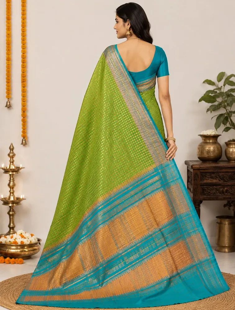 Mint Green Womens Premiun Pure linen sarees — bulk from ₹1490