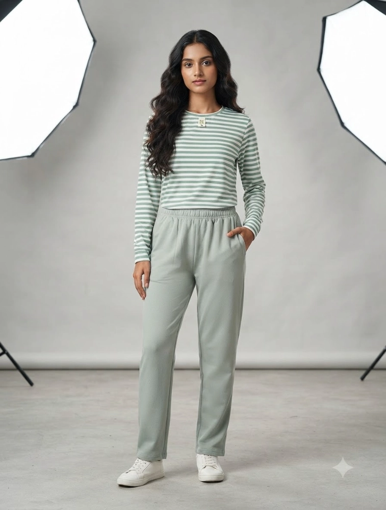 Mint Womens Casual Striped CoOrd Set