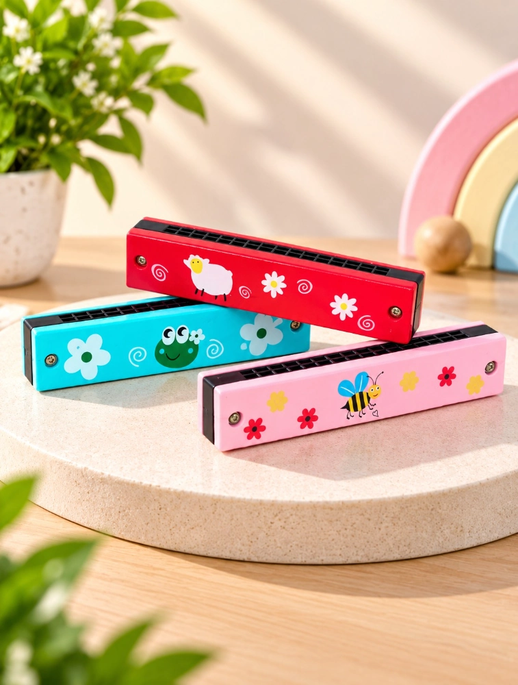 Multi Colour Musical Mouth Organ for Kids Pack of 3
