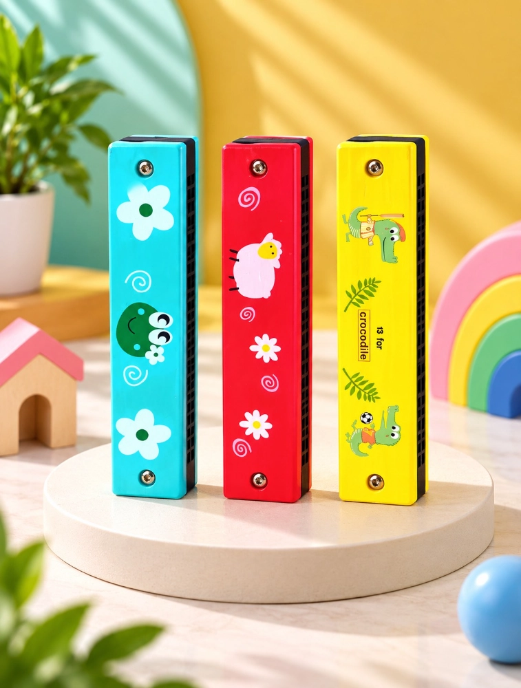 Multi Colour Musical Mouth Organ for Kids Pack of 3
