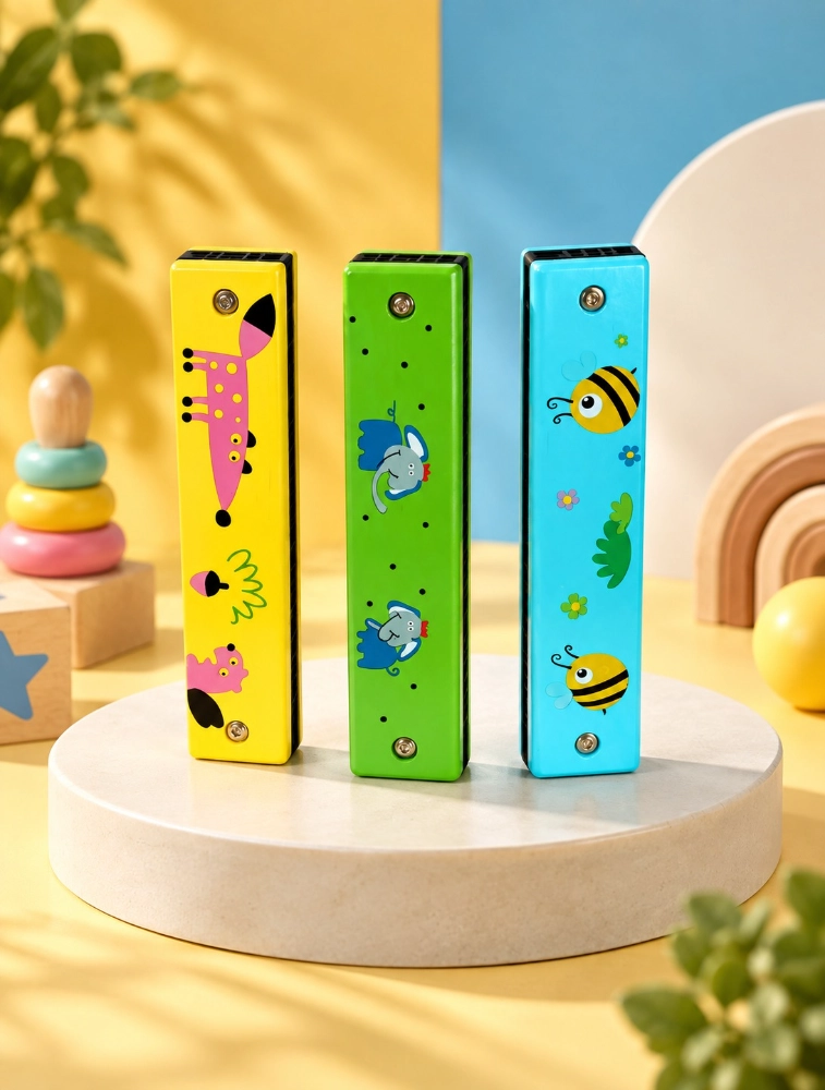 Multi Colour Musical Mouth Organ for Kids Pack of 3