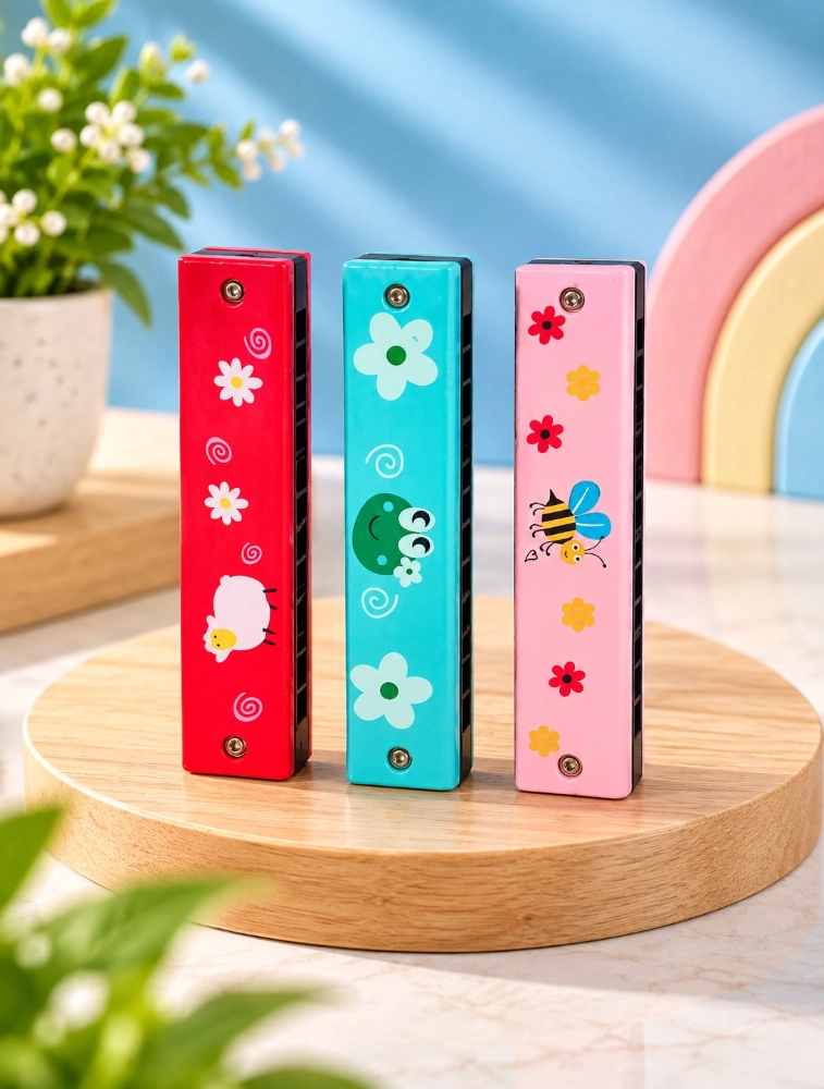 Multi Colour Musical Mouth Organ for Kids Pack of 3