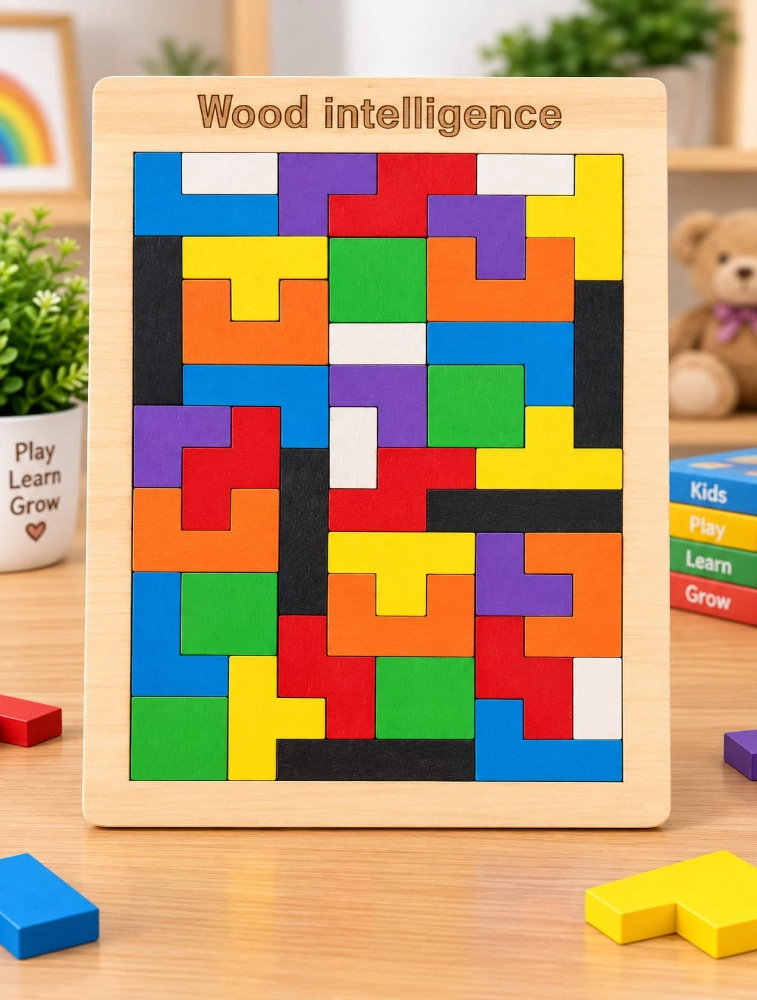 Multicolour Wooden Puzzle Game