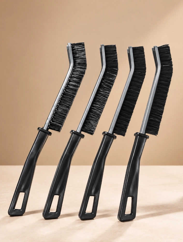 Multifunctional Crevice Cleaning Brush With Ergonomic Handle Pack Of 4