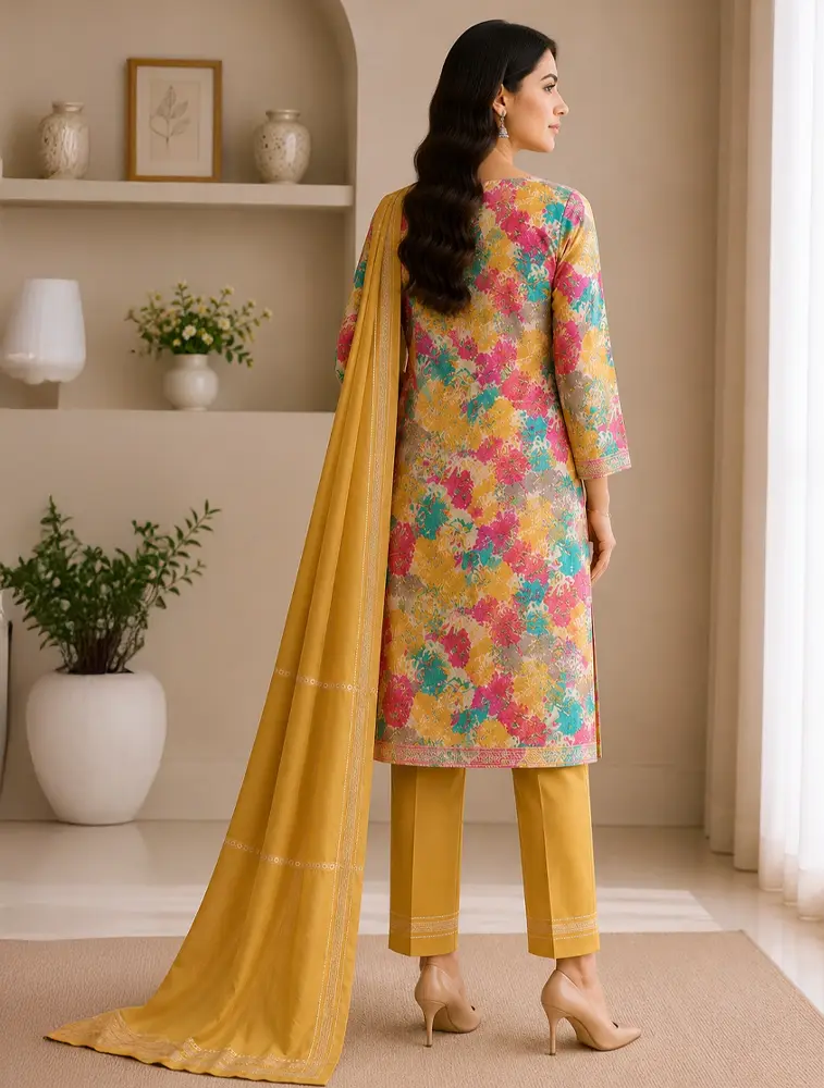 Muti Colour Womens Floral Printed Royan Fabric Kurtha Set With Dupatta — bulk from ₹1066