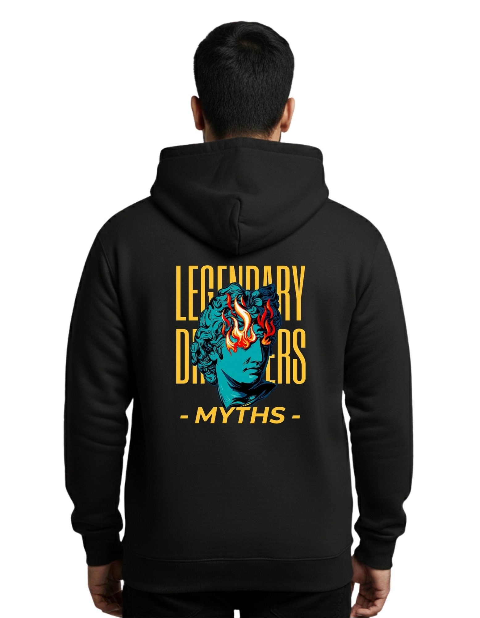 Myths Legendary Dreamers Cotton Hoodie Without Zipper 300 GSM Black
