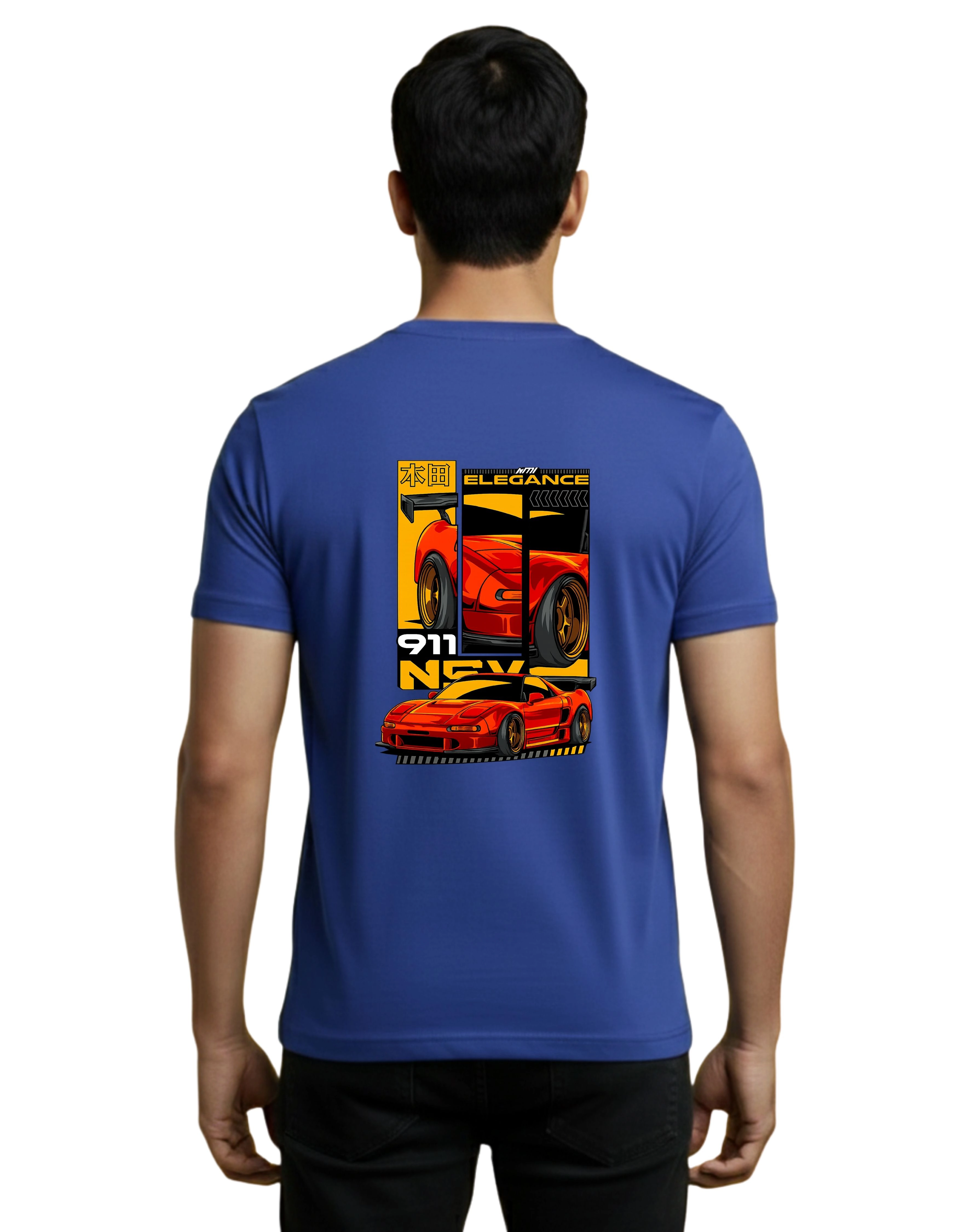 NSX Elegance Cotton Round Neck T-Shirt 180 GSM Royal Blue