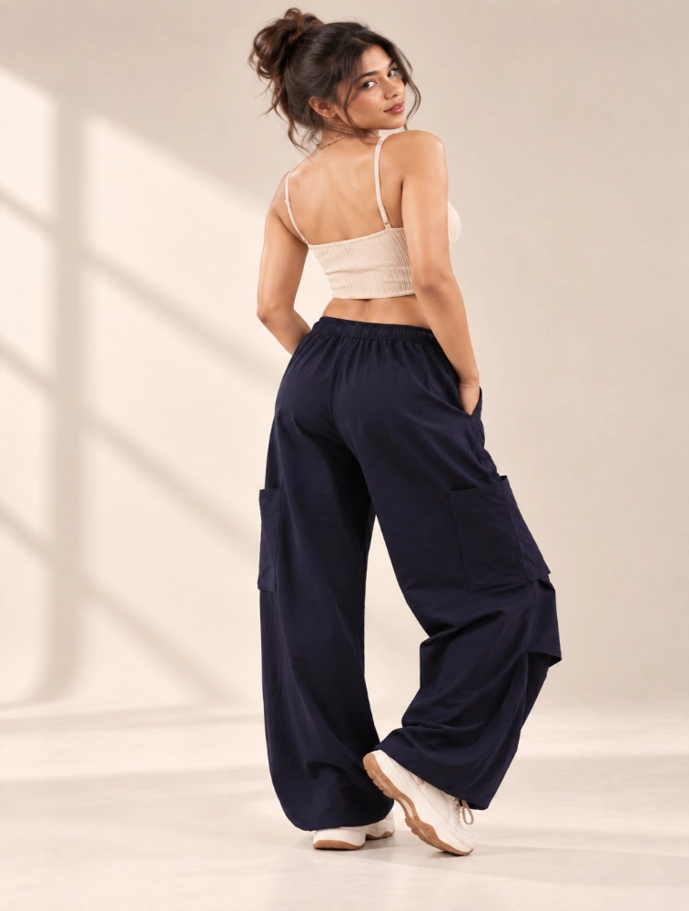 Navy Blue Air Parachute Pant