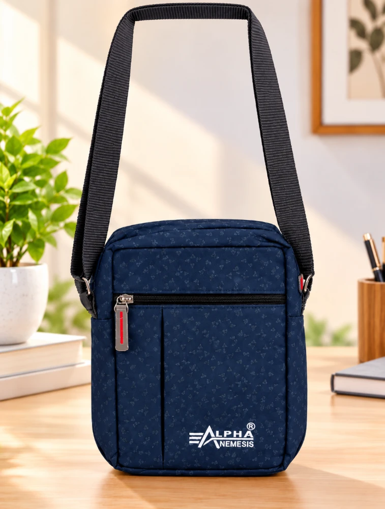 Navy Blue Alpha Nemesis Casual Sing Bag