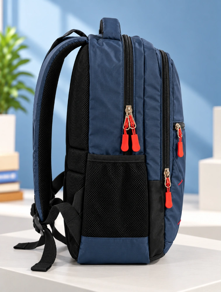 Navy Blue Alpha Nemesis Everyday School Backpack