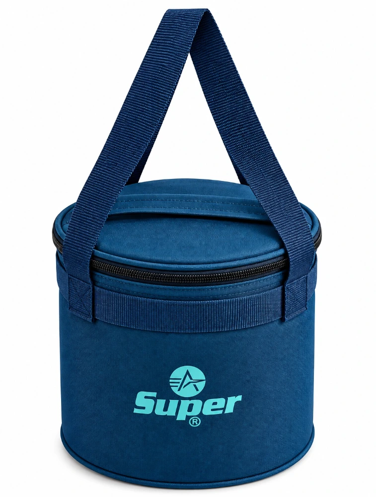 Navy Blue Alpha Nemesis Mini Round Insulated Lunch Bag