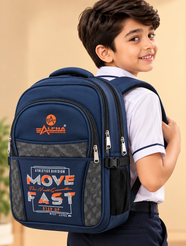 Navy Blue Alpha Nemesis Multi Purpose School Backpack