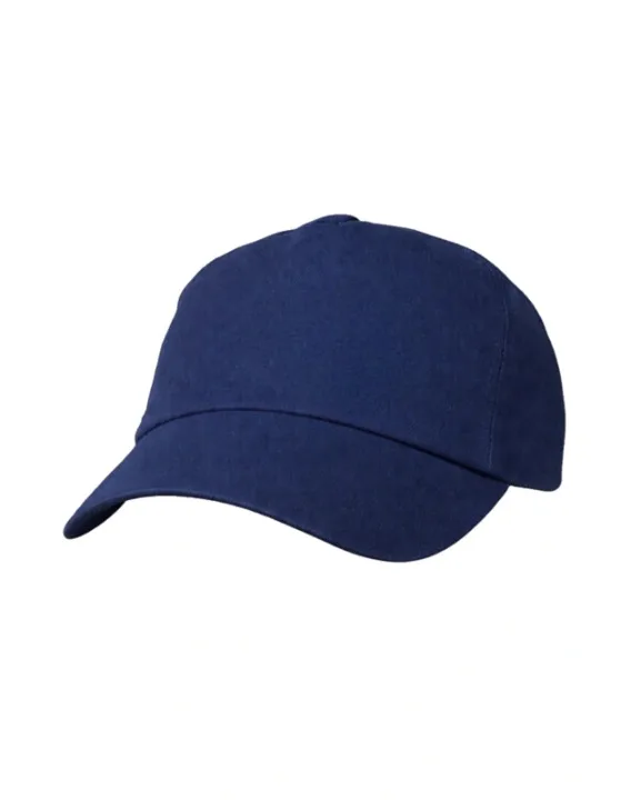 Navy Blue Cotton Basic Cap