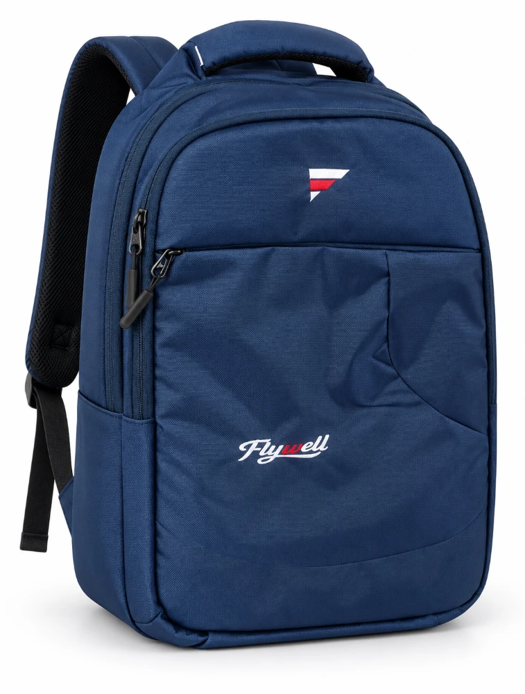 Navy Blue Flywell Premium AeroVault Backpack