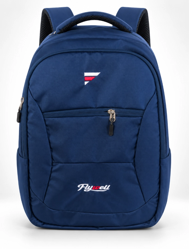 Navy Blue Flywell Premium UrbanTrek ProMulti Compartment Backpack
