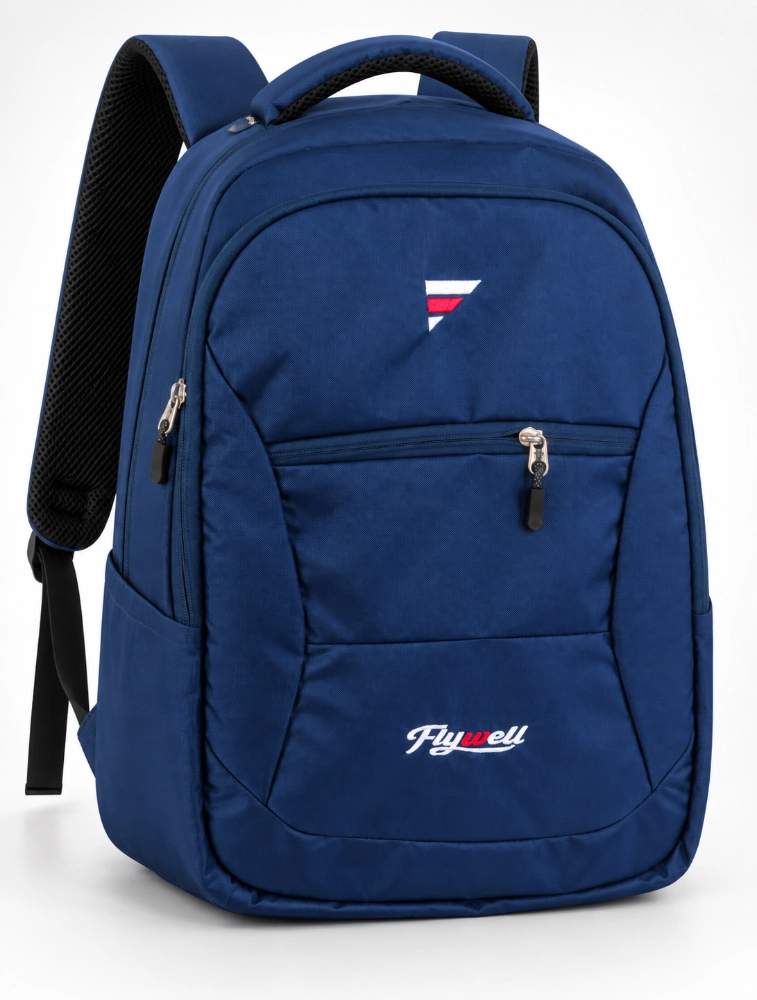 Navy Blue Flywell Premium UrbanTrek ProMulti Compartment Backpack 