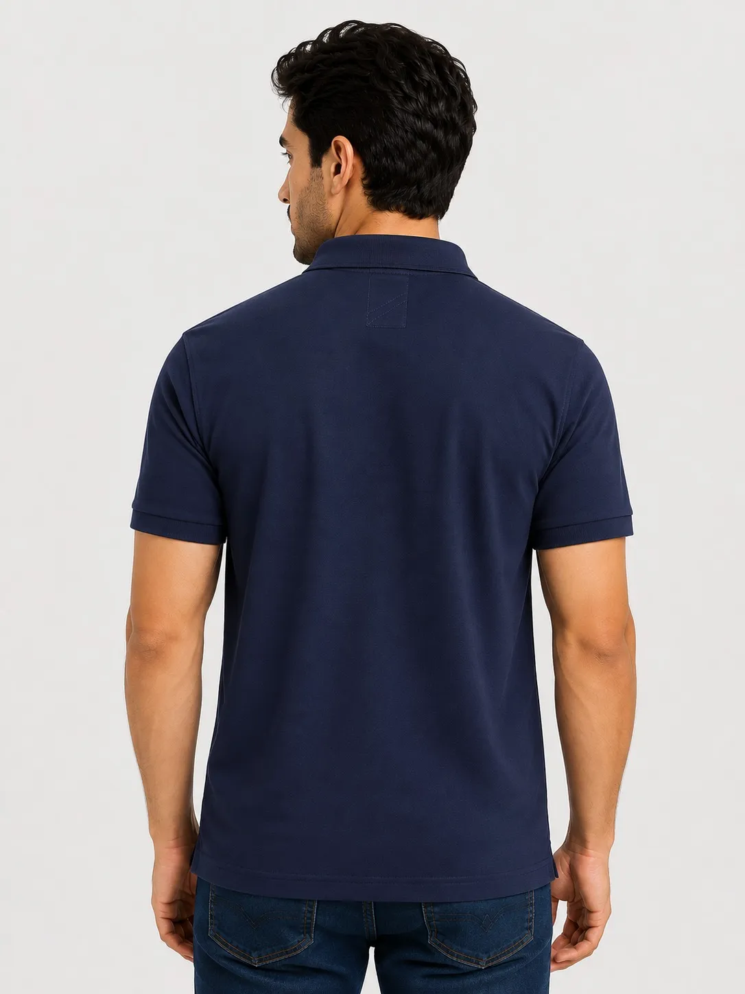 Navy Blue Mens Mars Baby Pique 210 GSM Polo TShirt