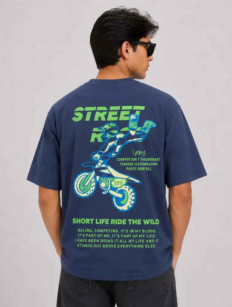 Mens Oversize Premium Printed T-shirt — bulk from ₹361
