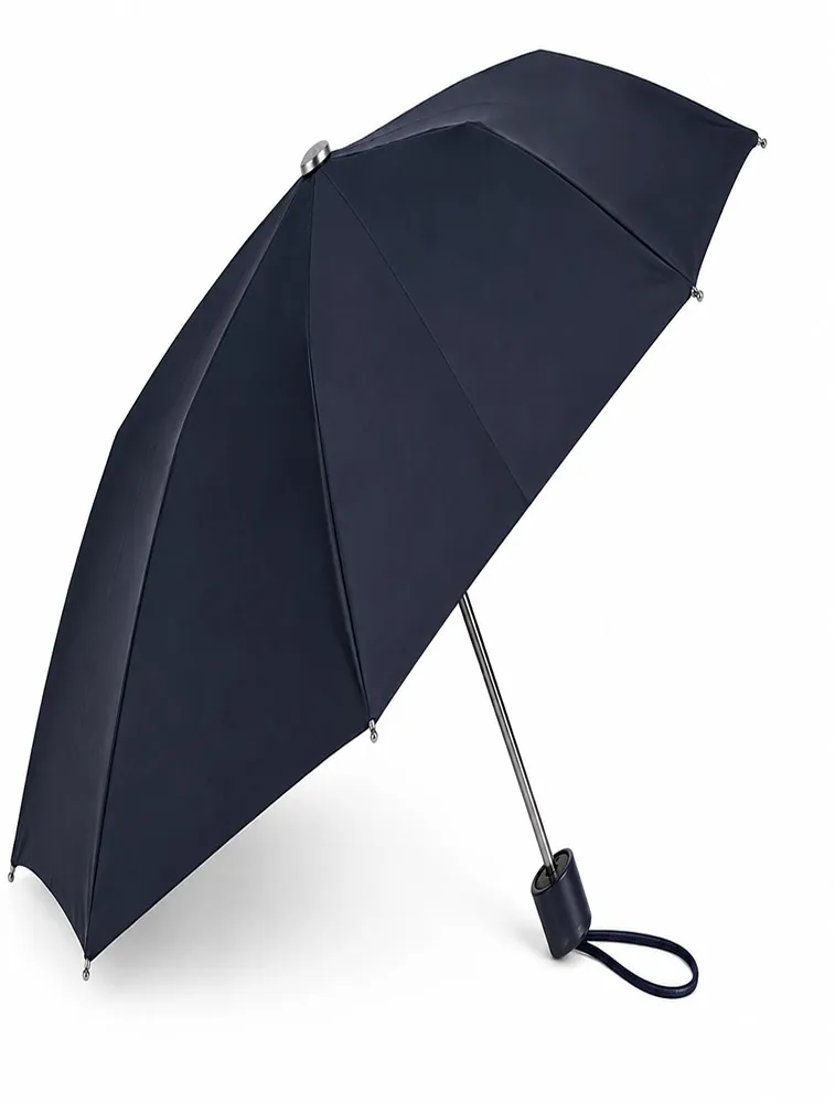 Navy Blue Portable 3 Fold Umbrella
