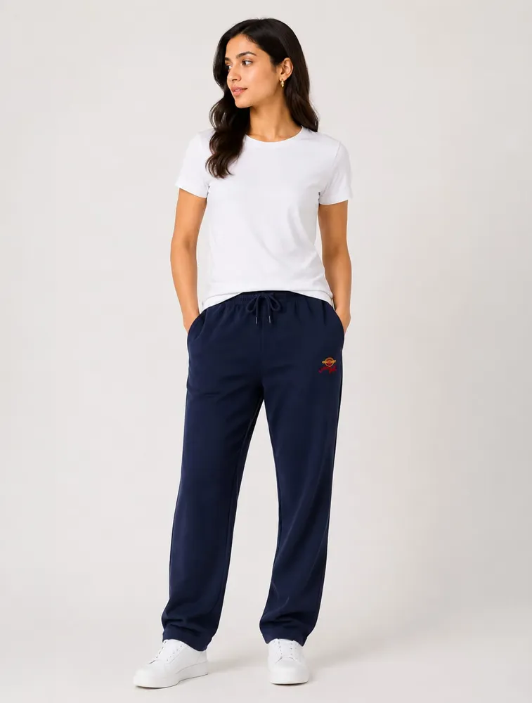 Navy Blue Womens Premium Printed Night Wear Pants