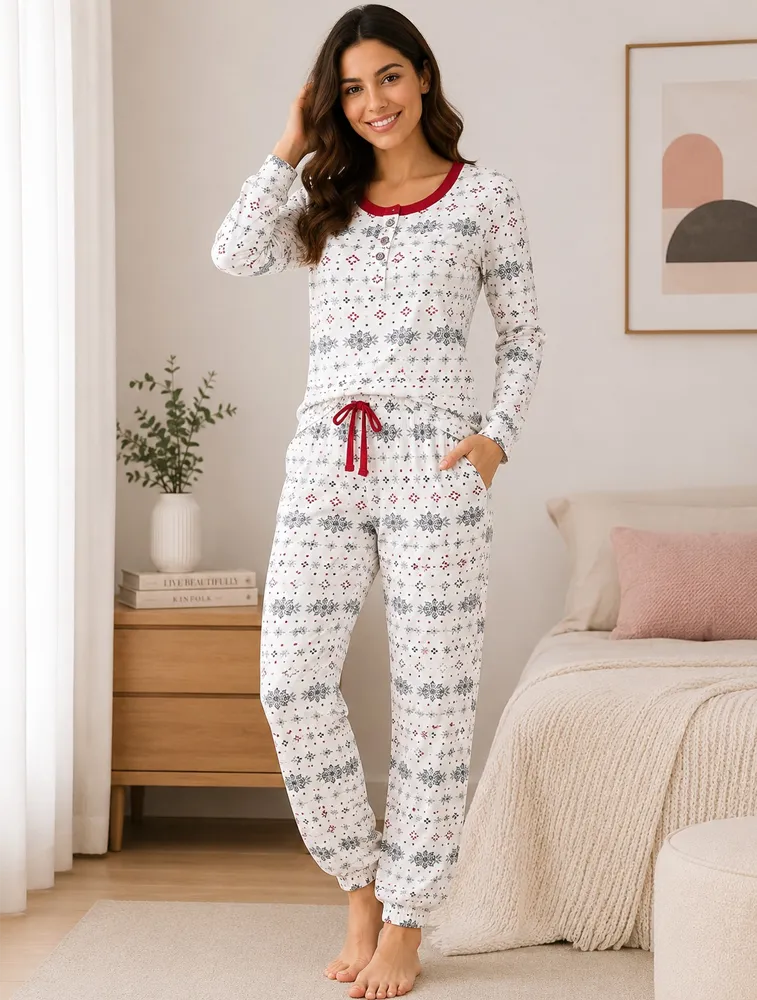 Off White Womens Premium Printed Co ord Sets