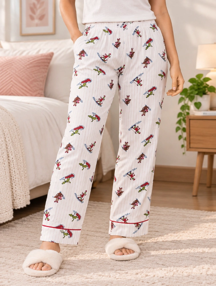 Off White Womens Printed Pyjama Pant