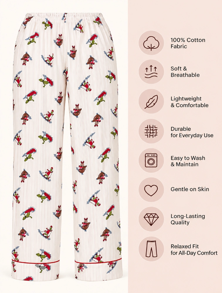 Off White Womens Printed Pyjama Pant