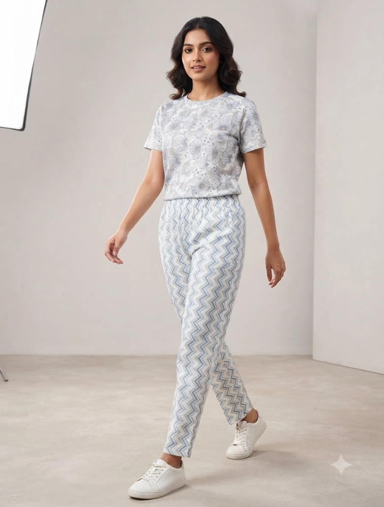  Off White Womens Zigzag CoOrd Set  