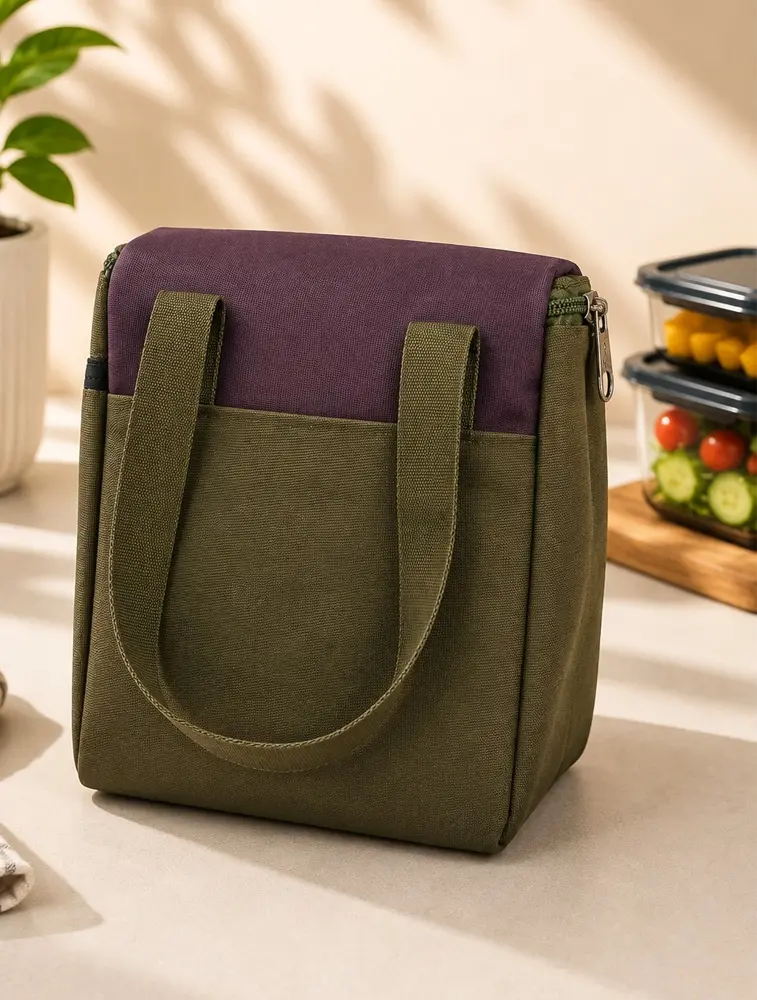 Olive Green Premium Everyday Lunch Bag — bulk from ₹149