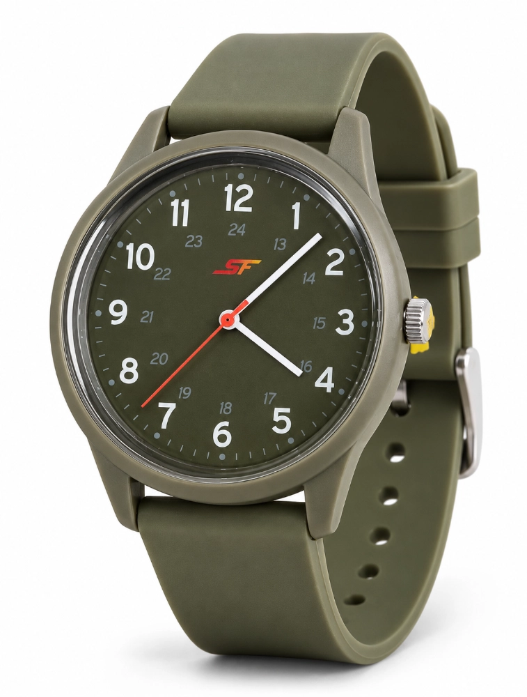 Olive Mens Casual Wrist Watch
