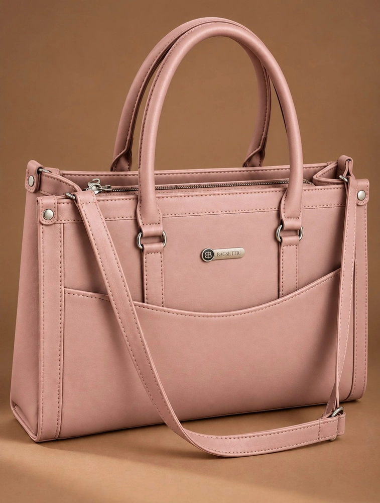 Onion Pink Premium PU Leather Hand Bag