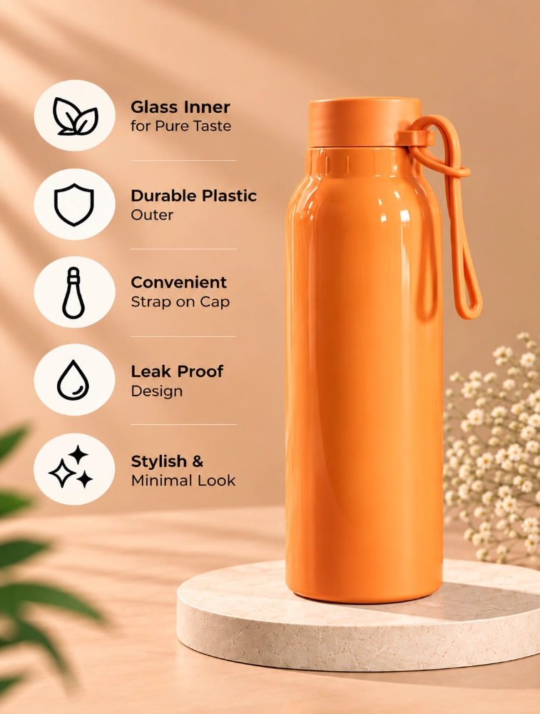 Orange Aqua Loop Water Bottle