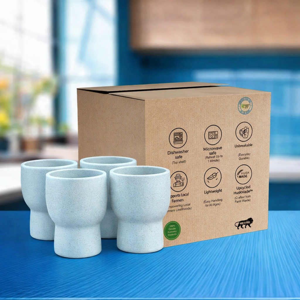 Pastel Green Arbor Brew Mugs(Pack of 4)