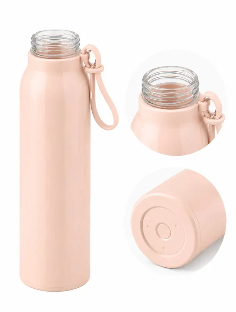 Pastel Peach Aqua Loop Water Bottle 