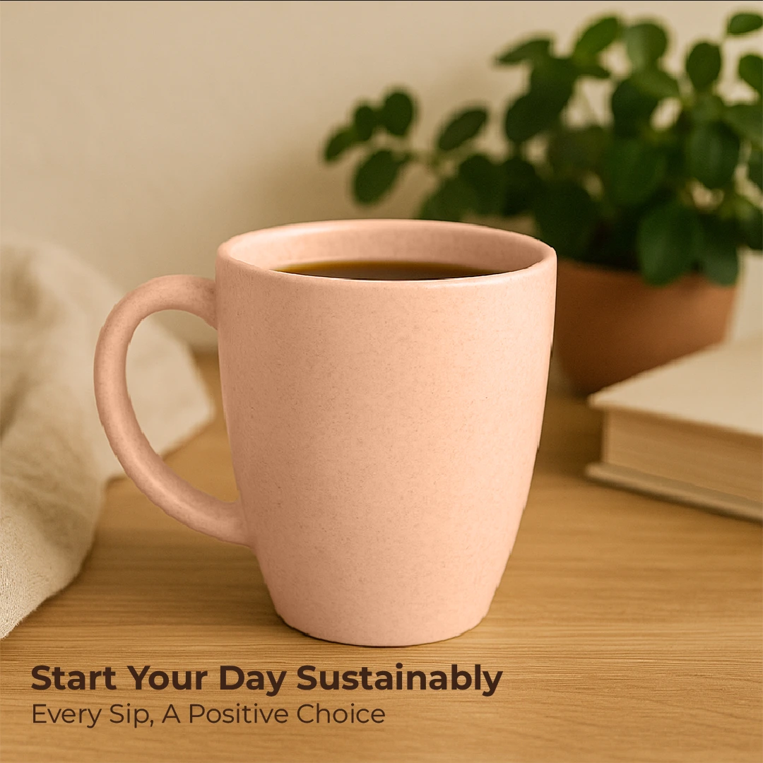 Pastel Peach Vintage Brew Mug(Pack of 4)