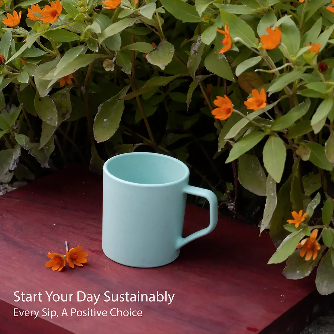 Pastel green Turtle Brew Mugs(Pack of 4)