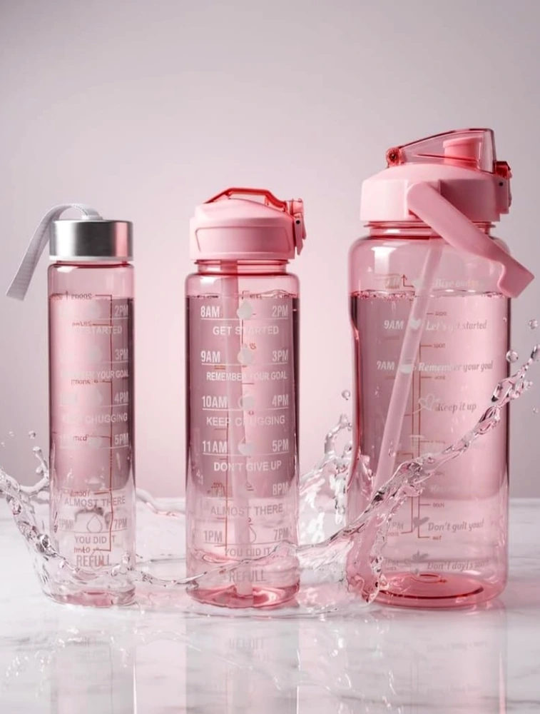 Peach Premium Motivational Water Bottle
