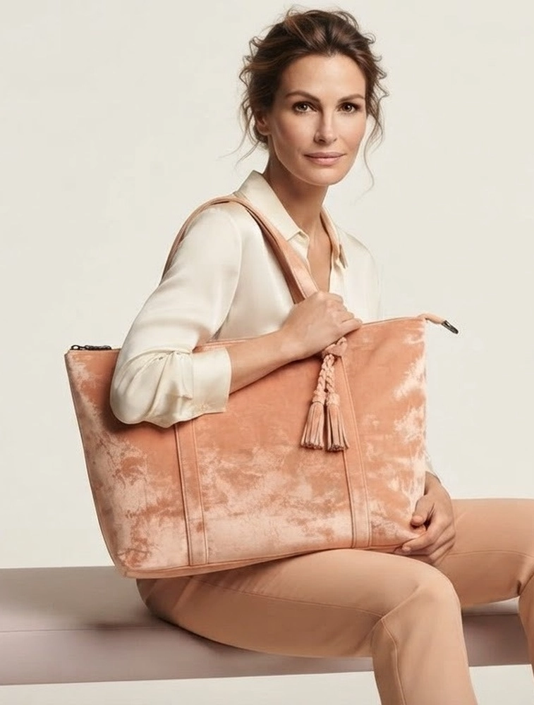 Peach Womens Everyday PU leather Shoulder Bag