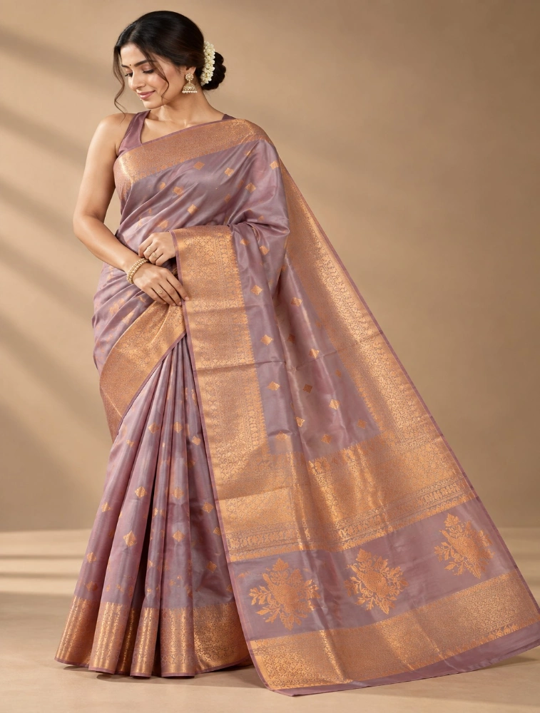 Red Womens Premium Khadi Cotton Saree