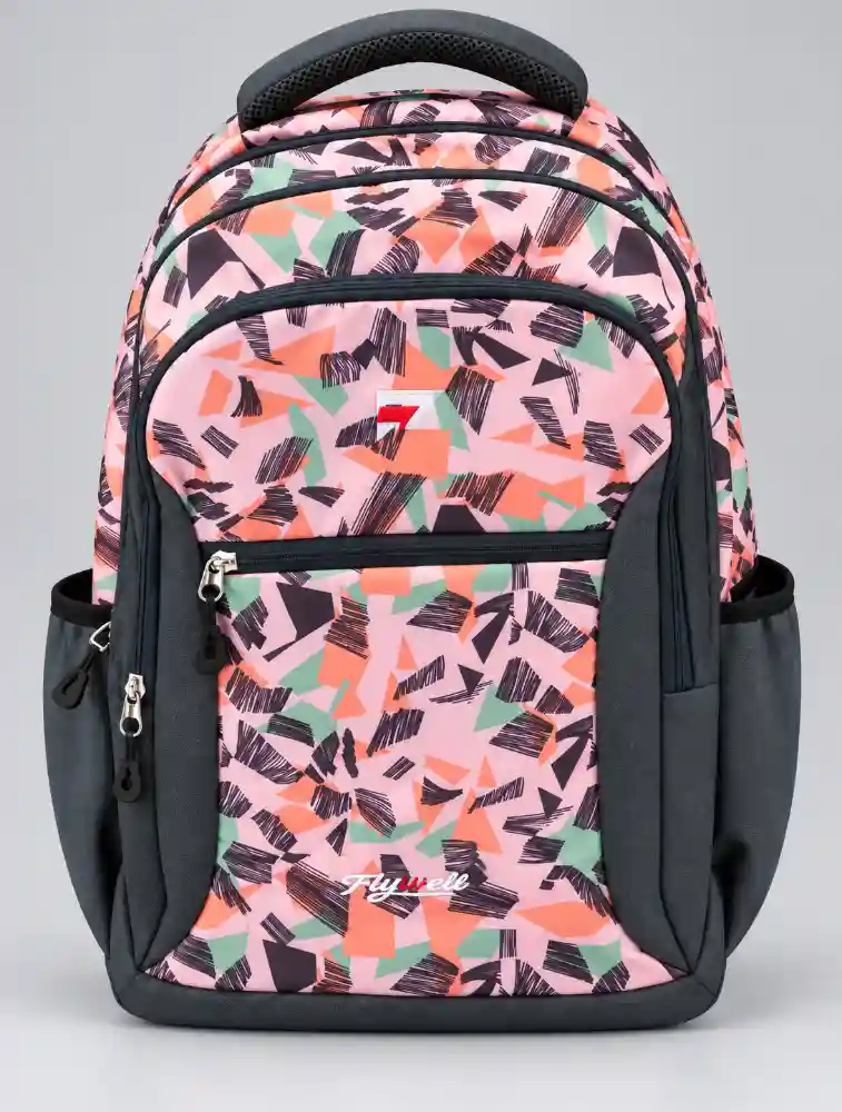 Peach with Grey Everyday Essential Backpack 