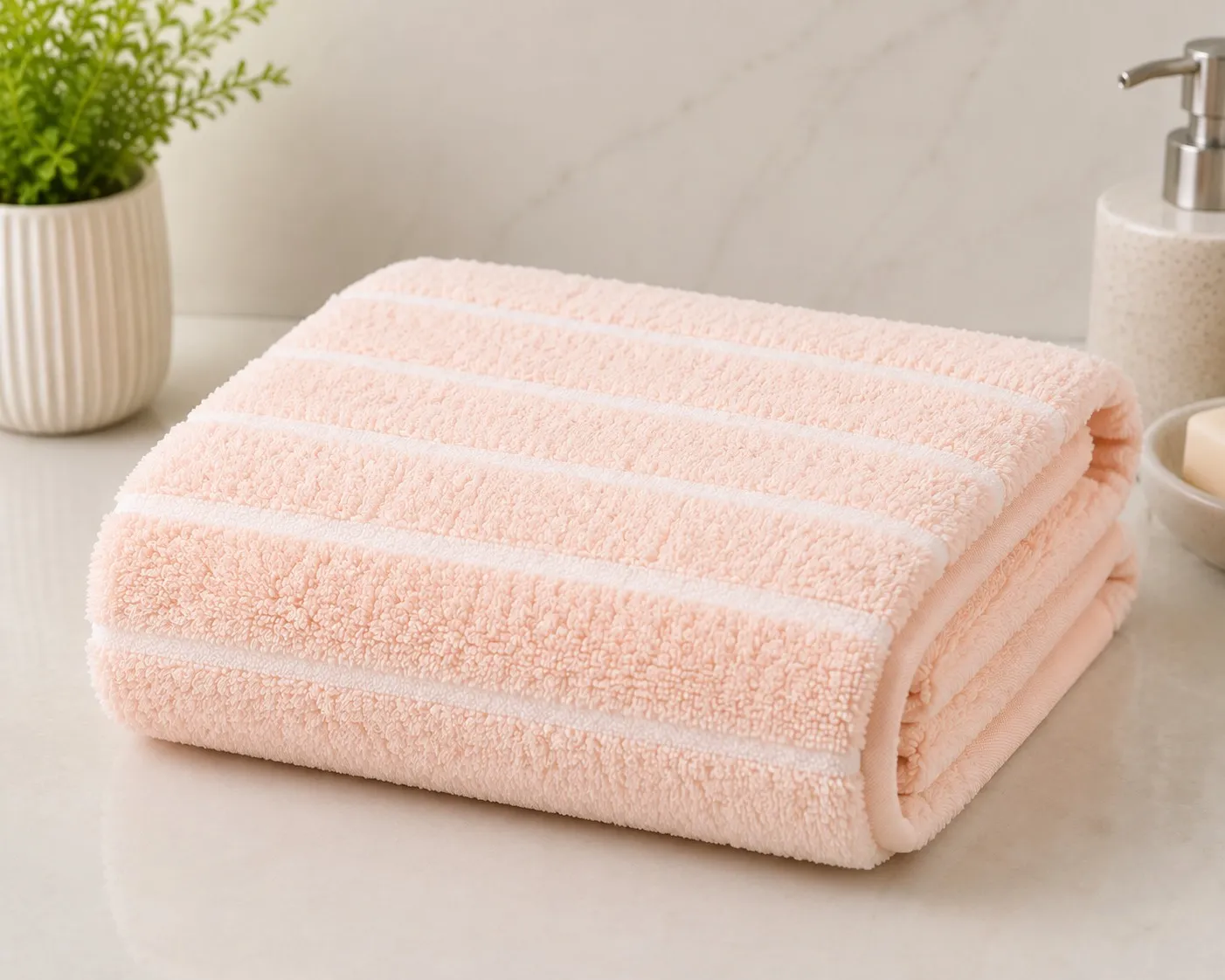 Pink Habitude Microfiber SoftNest Premium Bath Towel
