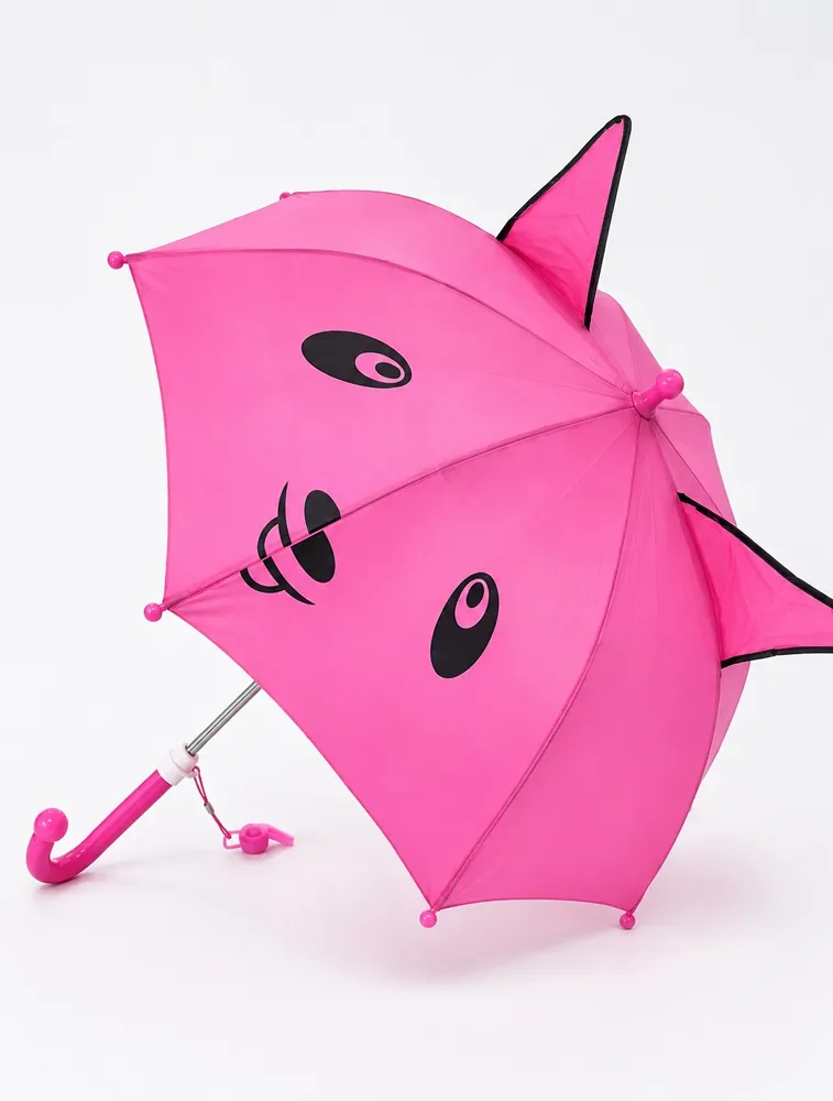 Pink Kids Cartoon Umbrella