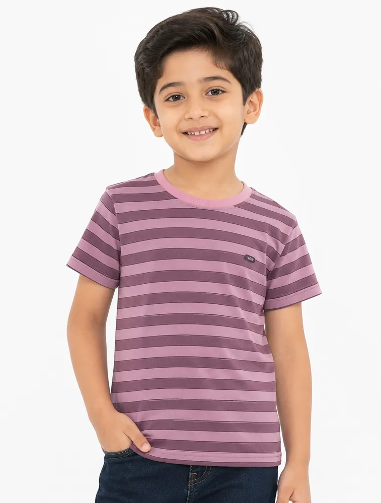 Pink Kids Dad and Me Round Neck Premium T Shirt