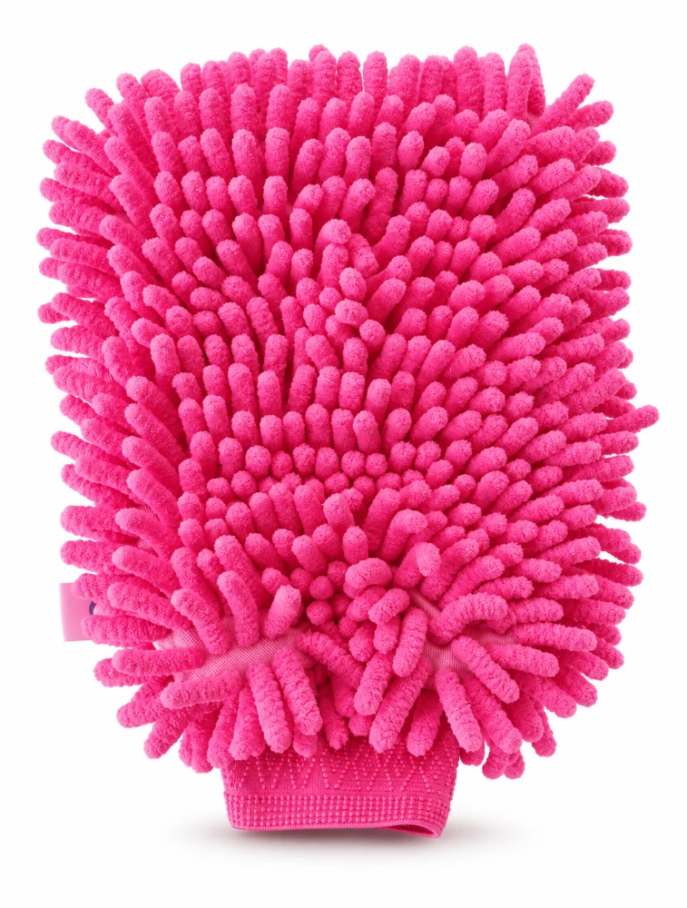 Pink Microfiber Cleaning Hand Gloves Pack Of 2 Set